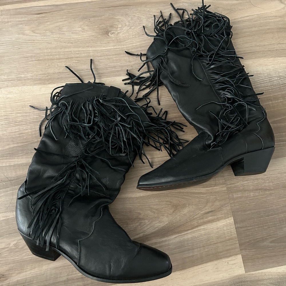 Vintage Dingo Western Fringe Boots size 6 M